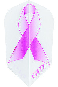 Breast Cancer Ribbon Slim Dart Flights