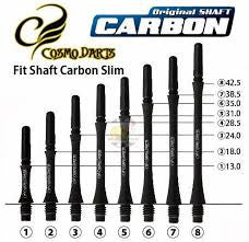 Cosmo Fit Shaft Carbon Slim Spinning (Black)